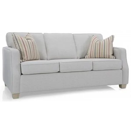 Contemporary Sofa with Tapered Feet